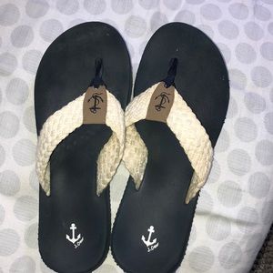 J. Crew flip flops